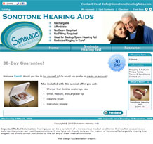 Sonotone Hearing Aids Screenshot